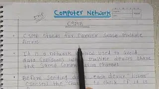 Lec-34 CSMA (Carrier Sense Multiple Access) in Hindi | Types of CSMA 