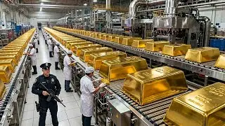 Inside the 24K Gold Factory | From Raw Ore to Pure Gold Bars