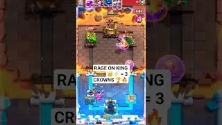 🤯&ldquo;Lumberjack died 💀 but his Rage hit the King Tower ⚡👑 and BOOM 3 Crown Win 🏆🔥 GG&rdquo;#ClashRoyaleshort#