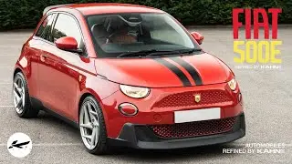 Красный Fiat 500e Designio от KAHN&reg; &mdash; идеальное преображение городского электромобиля