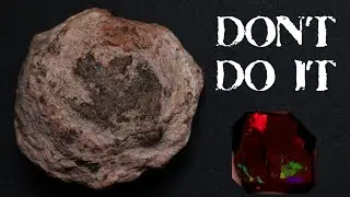 Do NOT Cut Ethiopian Chocolate Opal Like This!!! Shewa Opal.