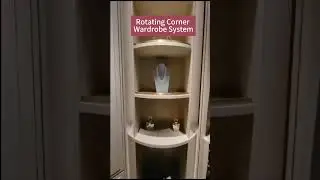Rotary Corner Wardrobe Solution#wardrobefurniture #wardrobe #corner#rotarywardrobe#rotaryconer