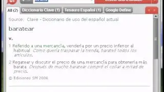 Definici&oacute;n de baratear