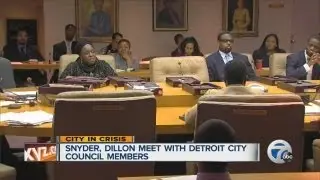 Snyder, Dillon meet with Detroit City Council