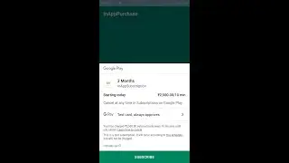 Google play InApp purchase API