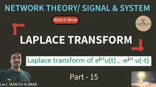 Network theory/Signal & system #LaplaceTransform of imaginary signal  part 15# Lect.  MANISH KUMAR