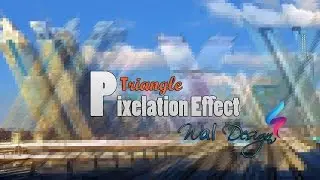 Triangle Pixelation Effect In Photoshop CC | how to make it