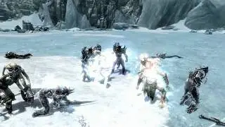 Skyrim Battles - Chaurus & Falmer Army vs Silus Vesuius & Dremora Army