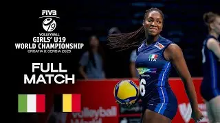 Italy vs. Belgium - Pool D (SRB) | Girls' U19 World Champs 2025 - Full Match