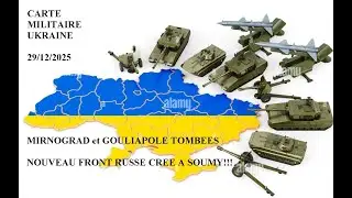 CARTE MILITAIRE UKRAINE. Mirnograd et Gouliapole sont tomb&eacute;es. Nouveau front russe cr&eacute;&eacute; &agrave; Soumy !