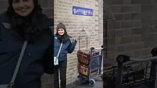 Boarding the magical journey from Platform 9&frac34; to Hogwarts! 🚂✨ #HarryPotter  #Platform934Adventure