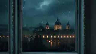 Cozy Window Rain Ambience 🌧️ Relaxing Thunder Rain Sounds for Deep Sleep & Stop Insomnia