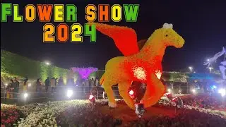 Flower show 2024 | light show night view #2024  #flower  #popular #trending #viral #new #video