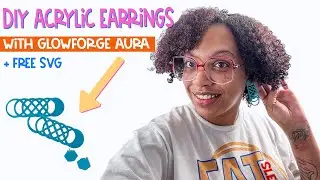 DIY Acrylic Earrings With Glowforge Aura