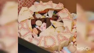 Happy Birthday White Chocolate Smash Cake with Pink Pearls