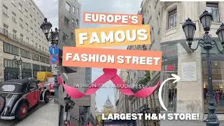 EUROPE'S BEST FASHION STREET *Budapest* |Biggest H&M in Budapest! Amazing winter collection