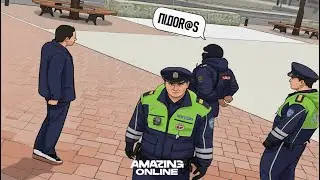 Задержал наглого ППСника на Amazing Online | Будни ДПС