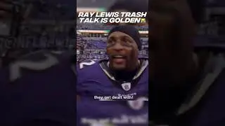 Ray Lewis Trash Talk Is GOLDEN 🤩 #nfl #shorts #ravens