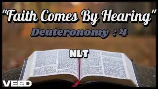 The Holy Bible-Audio Reading:DEUTERONOMY : 4 (Part 2) - New Living Translation (Paraphrase) - 4.2.26