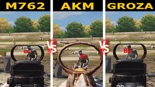 M762 Vs Akm vs Groza Which is Better🤔? Ultimate Damage Comparison🤭 in New State Mobile