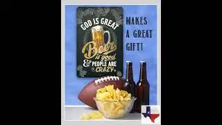 God is Great Beer is Good - Metal Sign