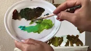 Мак. Акрил + олія