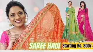 Huge Amazon Saree Haul | Ria Rajendran
