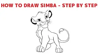 How to Draw Simba Very Easy | Mady Arts
