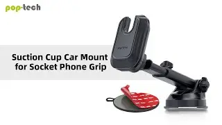 pop-tech Powerful Socket Car Mount for dashboard Windshield Window - Stable & Heat Resistance