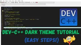 How to Enable Dark Theme in Dev-C++ (Easy Steps)
