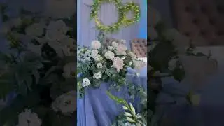 Свадьба в бело-голубом цвете #wedding #flowers #свадьба #event #цветы #florist #weddingflowers