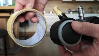 Heimwerker King Sessel Drehstuhl Rollen f&uuml;r harte B&ouml;den DIY selbst montieren wechseln anbringen