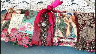 For Beauty's Sake: A Tall Junk Journal full of Beautiful Things, Just Because They're Pretty! (Sold)