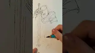 I drew a Legendary Templar Knight #art #knight #artist #drawing