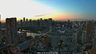 Tokyo Sunset 4K | Tsukiji & Kachidoki City View | Japan Archive | 2025-12-30