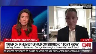 Jeffrey Rosen on CNN International on the role of the executive in upholding the Constitution