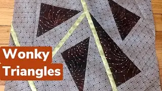 Wonky Triangle Scrap Blocks