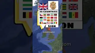 How many Countries have the Same National Animal #shorts