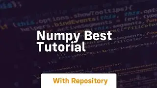 numpy best tutorial