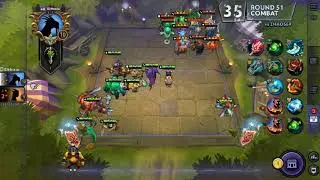 Dota Underlord scrapy + inventor + scales combo vs mage + dragon combo try hard until 51Round