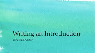 Writing Your Introduction with ThinkCERCA