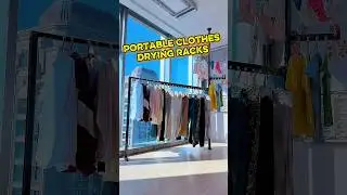 Przenośny, rozkładany stojak do suszenia ubrań, inteligentne gadżety domowe #clothdrying #clothst...
