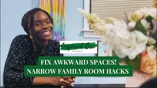 Genius Space Planning Ideas for Narrow Family Rooms | Awkward Space Solutions & Interior Design Tips