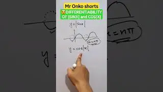 |sinx| & cos|x| Differentiable or not ??🤔 #shorts #viral #maths #mathematics #mronkoshorts #calculus