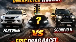 Unexpected Winner 🏁 | Fortuner vs Scorpio N #fortuner #scorpion #dragrace 