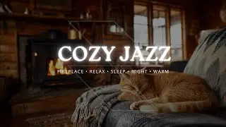 Cozy Jazz with Sleeping Cats 🐱 | Calm Night Jazz for Deep Relax & Focus