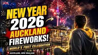 NEW YEAR 2026 in Auckland 🇳🇿 | World’s First New Year Celebration 🎆| Sky Tower Fireworks Romil Sonar