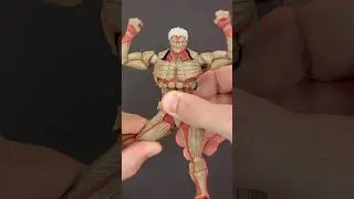 [ASMR] Better than Eren? Revoltech Armored Titan Review #attackontitan #aot #eren #reiner