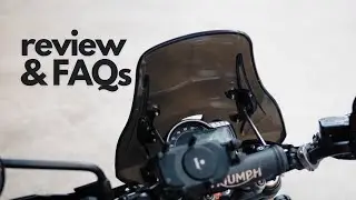 Сделайте Triumph Scrambler 400X удобным для путешествий | Долгосрочный обзор ветрового стекла Car...