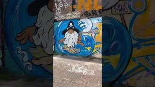 Some final summer vibes 🌊☀️ by unknown artist - Amsterdam, NL. #streetart #graffiti #mural #shorts